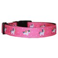 Mirage Pet Products Pink Unicorn Nylon Dog Collar Medium 125-263 MD